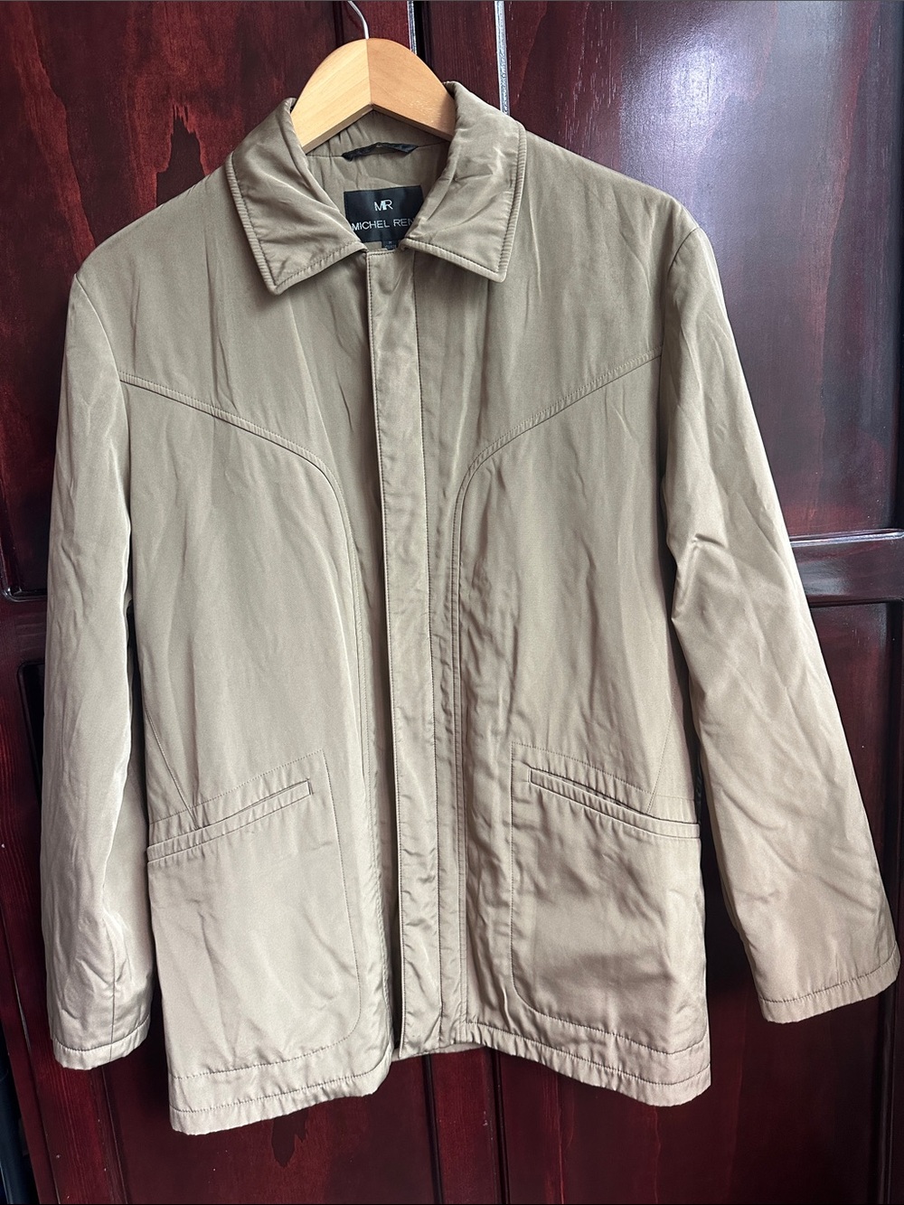 Men’s Tan Jacket Front Zip